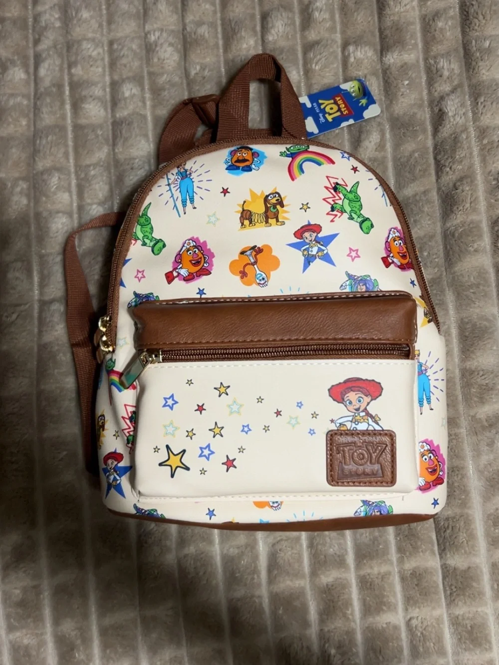 NWT Disney Bioworld - Toy Story Mini Backpack with Leather